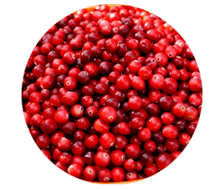 I frutti di mirtillo rosso sono contenuti in capsule di prostamina, alleviano il gonfiore